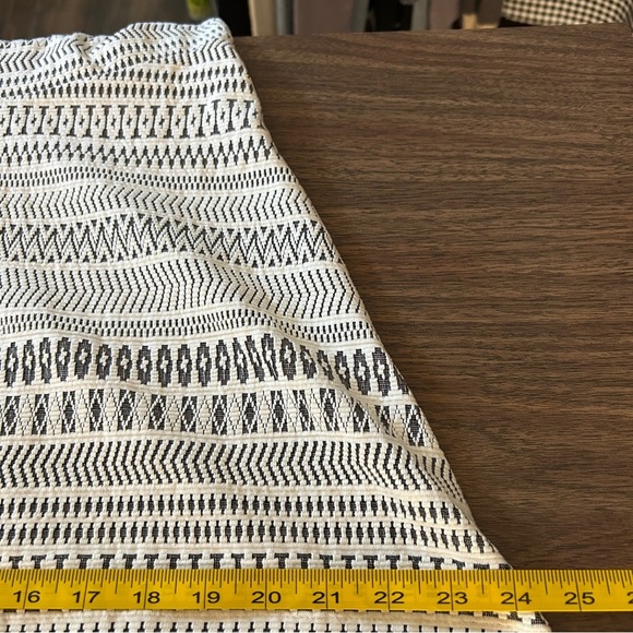 ❤️ Banana Republic Black and Cream Geometric Midi Dress 6 - Picture 8 of 11